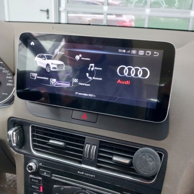 Магнитола Audi Q5 2008-2016 - Radiola RDL-8202MMI монитор 10" на Android 12, 8ГБ+128ГБ, Carplay, SIM-слот
