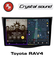 Автомагнитола для Toyota RAV4 3-поколение XA30 (11.2005-01.2013) RedPower 850 Crystal 4Гб оперативной и 64Гб встроенной памяти / 9 дюймов
