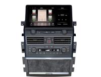 Монитор андроид для Infiniti QX80 / QX56 2010-2024, Nissan Patrol Y62 (поддержка усилителя Bose, штатного 360 и мониторов) - Carmedia ZH-N1401 монитор 14", Android 12, 8/128Гб, CarPlay, 4 SIM-слот, беспроводная зарядка