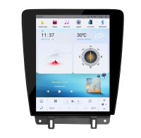 Магнитола для Ford Mustang 2009-2013 (кондиционер) - Carmedia ZF-1258M-Q6 вертикальный экран в стиле "Тесла" на Android 11, 8Гб+128Гб, CarPlay, 4G SIM-слот