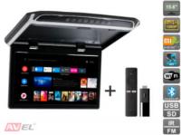 Потолочный монитор на Android AVS1507MPP (черный) + Xiaomi Mi TV Stick + AV1252DC