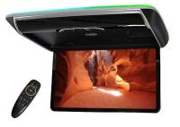 Потолочный монитор андроид моторизованный 17,3", Android 9.0, 3+32Гб, с кабелем USB/TF/HDMI, черный со сменными крышками бежевого и серого цвета 