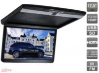 Потолочный монитор 17,3"; со встроенным Full HD медиаплеером AVS1717MPP (черный)