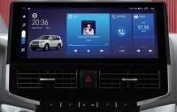Монитор 15" для Toyota Land Cruiser 200 2008-2015 (без отдельного экрана климата) - Carmedia HP-T1501 Android 12, ТОП процессор, 6Гб+128Гб, SIM-слот
