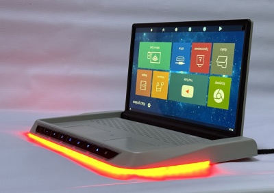 ПОТОЛОЧНЫЙ МОНИТОР / СМАРТ ТВ 15,6" С ЭЛЕКТРОПРИВОДОМ ERGO ER1560AT (1920X1080, ANDROID), СЕРЫЙ