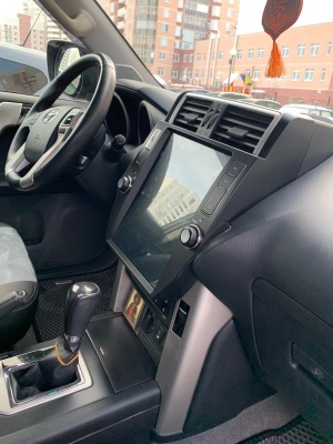 Штатная магнитола для Toyota Prado 150 2014-2017 - Carmedia ZF-1215-DSP ("Тесла-Стиль") на Android 9.0, 6-ТУРБО ядер, 4ГБ-64ГБ и встроенным DSP