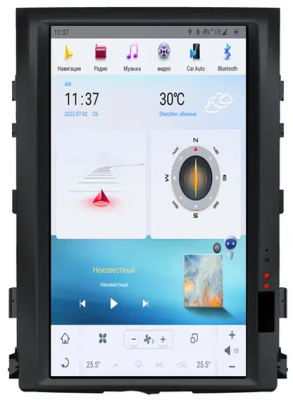 Магнитола для Toyota Land Cruiser 200 2008-2015 - Carmedia ZF-1816-Q6 "Тесла-Стиль" монитор 16" на Android 13, 8ГБ+128ГБ, SIM-слот