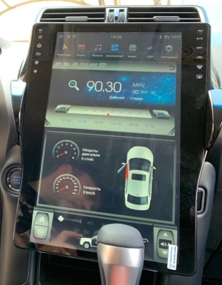 Магнитола Toyota Land Cruiser Prado 150 2017-2023 - Carmedia ZF-1805-Q6 ("Тесла-Стиль"), монитор 13.6", Android 11, 8ГБ+128ГБ, SIM-слот