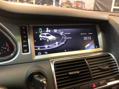 Магнитола андроид монитор 10.25" для Audi Q7 2009-2015 (MMI-3G) - Radiola RDL-8802 Android 14, 8ГБ+128ГБ, 4G/LTE-SIM