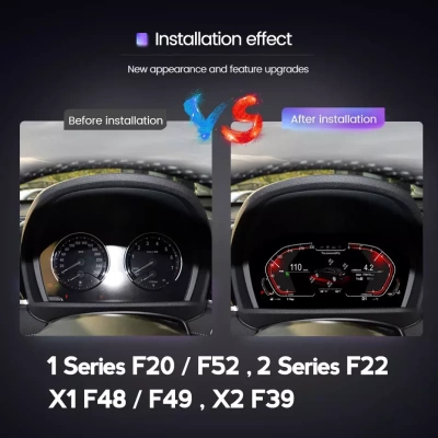 Электронная панель приборов для БМВ / BMW 1/2/X1/X2 F20/F22/F39/F48/F52 2013-2022 / RDL 1297