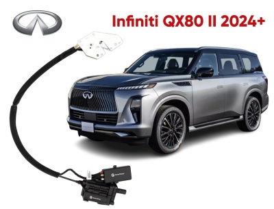 Автомобильный доводчик дверей для Infiniti QX80 II / Авиационный алюминий / Сделано в России