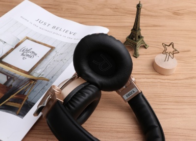 БЕСПРОВОДНЫЕ FM СТЕРЕО НАУШНИКИ ERGO VJ080 золото