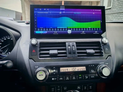 Магнитола для Toyota Land Cruiser Prado 150 2014-2017 - Carmedia KP-T1203FW монитор 12.3" на Android 12, 8Гб+128Гб, CarPlay, 4G SIM-слот