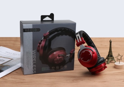 БЕСПРОВОДНЫЕ FM СТЕРЕО НАУШНИКИ ERGO VJ080 красные