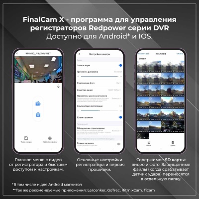 Штатный видеорегистратор для LandRover Velar (2021+), Evoque (2018+) и Jaguar E-Pace(2021+), F-Pace (2021+) RedPower DVR-LR8-G