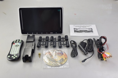 Навесной монитор 10" на подголовник ERGO ER10VS (USB/SD/AV/HDMI/DVD)