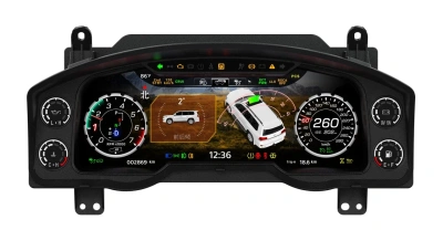 Электронная панель приборов Toyota Land Cruiser 200 2007-2015 - Carmedia ZH-166 с LCD / ЖК 12.3" экраном QLED