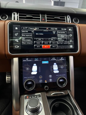 Магнитола для Range Rover 4 2016-2017 (HARMAN) - Radiola RDL-5718 моторизированный монитор 12.3", Android 13, 8+128Гб, CarPlay, 4G SIM-слот