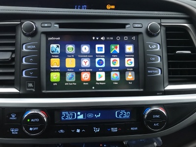 Мультимедиа блок для Toyota Highlander U50 2013-2020 - Radiola RDL-01-8/128 на Android 12, ТОП процессор, Carplay, 4G SIM-слот, 8/128ГБ