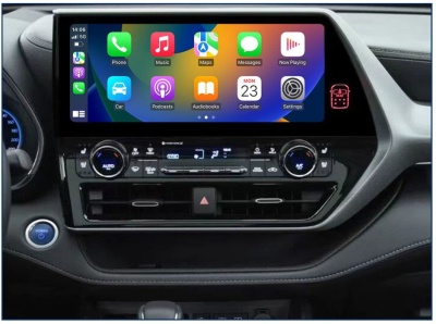 Магнитола андроид для Toyota Highlander XU70 в топовой комплектации с большим экраном 2020-2025 / RedPower 85484PROTOP 8/256 Гб