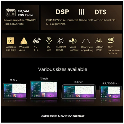 Магнитола для Toyota RAV 4 2006-2012 - Mekede M7 Plus - Qled 2K, Android 13, ТОП процессор 7870, 8/128, CarPlay, 4G/LTE-SIM