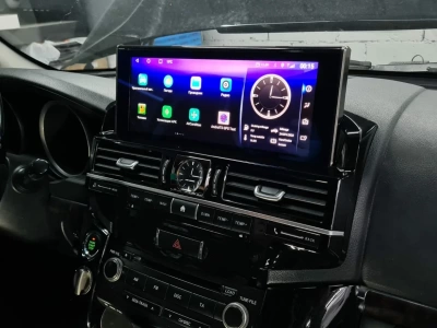 Магнитола для Toyota Land Cruiser 200 2008-2015 (климат на штатном экране) - Carmedia ZH-T1206X монитор 12.3", Android 12, 8Гб+128Гб, CarPlay, SIM-слот