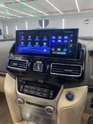 Магнитола для Toyota Land Cruiser 200 2016-2021 (без отдельного экрана климата) - Radiola RDL-LC200-High монитор 12.3" на Android 12, 8Гб+128Гб, CarPlay, 4G SIM-слот