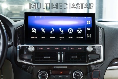 Магнитола Mitsubishi Pajero 4 2006-2020 - Radiola RDL-Pajero монитор 12.3" (в стиле "Лексус") на Android 13, Carplay, SIM-слот, 8Гб-128Гб