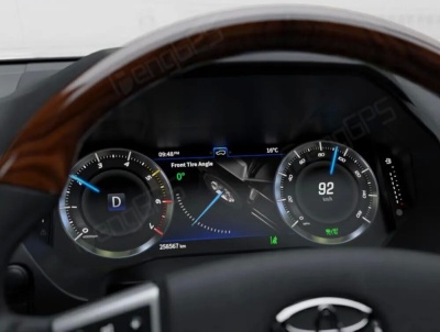 Электронная панель приборов Toyota Land Cruiser Prado 150 2017-2022 - Carmedia NH-LCD-T04 с сенсорным LCD / ЖК 12.3" экраном QLED