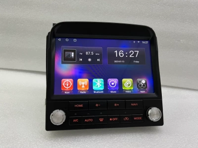 Магнитола для Toyota Land Cruiser 100, Lexus LX470 1998-2002 (климат на цветном экране) - Carmedia ZH-T1207 монитор 9", Android 13, 8Гб+128Гб, CarPlay, SIM-слот