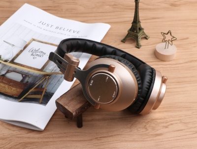 БЕСПРОВОДНЫЕ FM СТЕРЕО НАУШНИКИ ERGO VJ080 золото