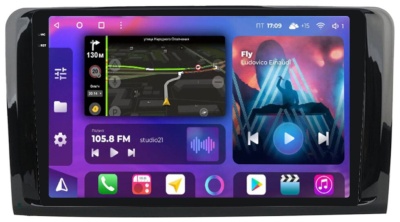 Магнитола для Mercedes-Benz ML (W164), GL (X164) 2006-2012 - FarCar XXL213M QLED+2K, Android 12, ТОП процессор, 8Гб+256Гб, CarPlay, 4G SIM-слот