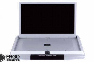 Потолочный монитор 15.6" со встроенным медиаплеером ERGO ER15S (FullHD 1920x1080) серый/беж/чёрн