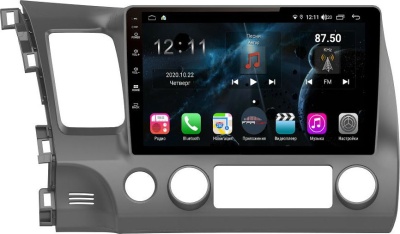 Штатная магнитола для Honda Civic 4d 2006-2011 - Farcar H044R на Android 10, 8-ЯДЕР, 4ГБ-64ГБ, встроенным 4G модемом и DSP