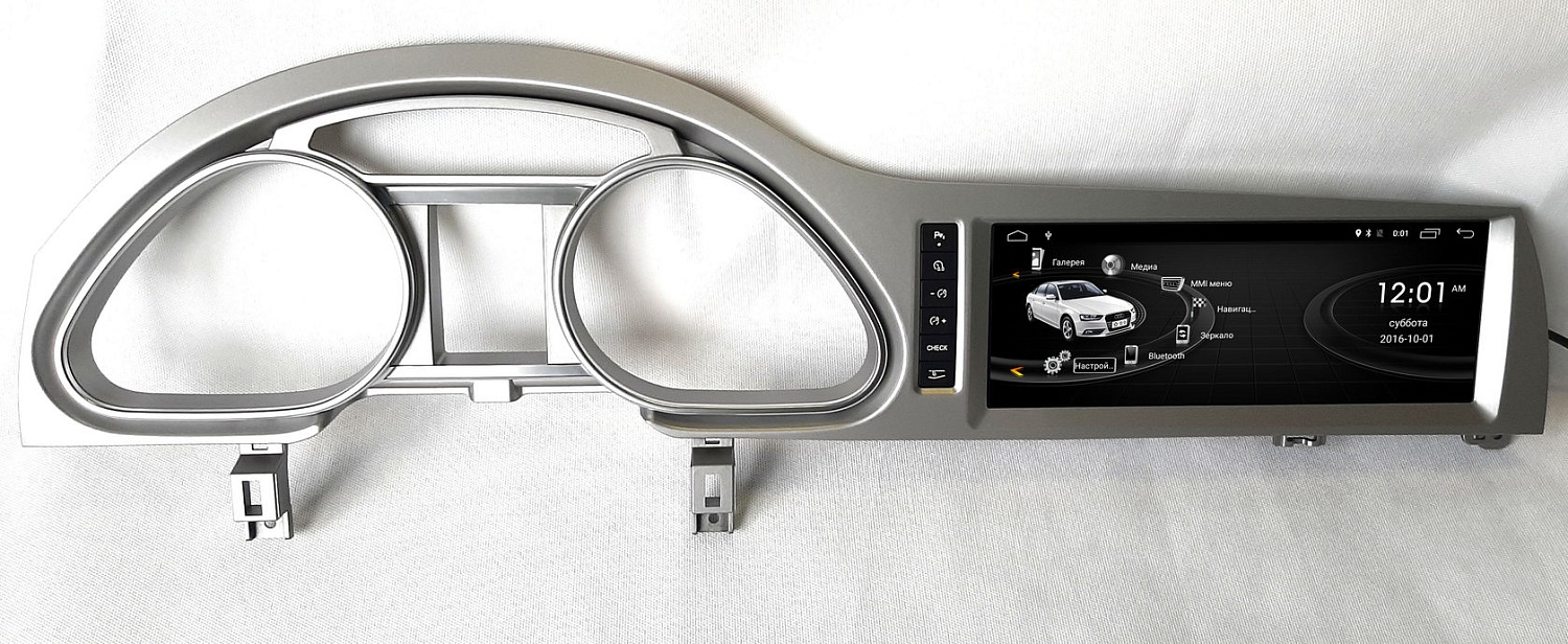 Магнитола андроид монитор 10.25" для Audi Q7 2009-2015 (MMI-3G) - Radiola RDL-8802 Android 14, 8ГБ+128ГБ, 4G/LTE-SIM