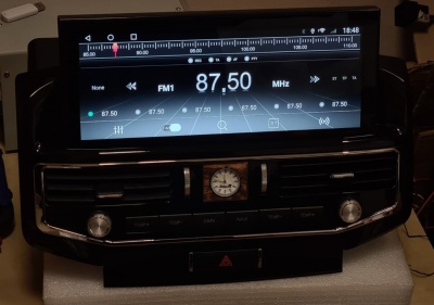 Монитор 12.3" для Toyota LC 200 2008-2015 (без отдельного экрана климата) - Carmedia KP-T1206 Android 10, 6ГБ+128ГБ, 4G/LTE-SIM