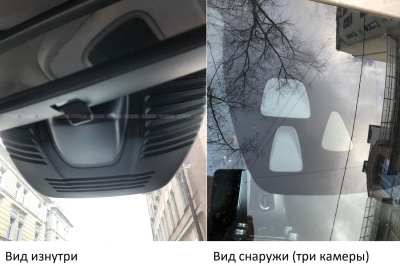 Штатный видеорегистратор для Volvo XC60 с тремя камерами RedPower DVR-VOL4-G