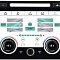 Сенсорная панель климата Range Rover 4 2012-2017 - Radiola LCD/ЖК экран 10" c отверстием под CD