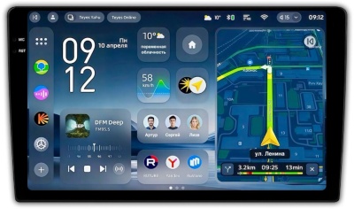 Магнитола универсальная 10.36 / 9.5 дюймов Teyes CC4 PRO 2K на Android 13, 8-ЯДЕР, 12ГБ-256ГБ, 4G-SIM, DSP, QLed