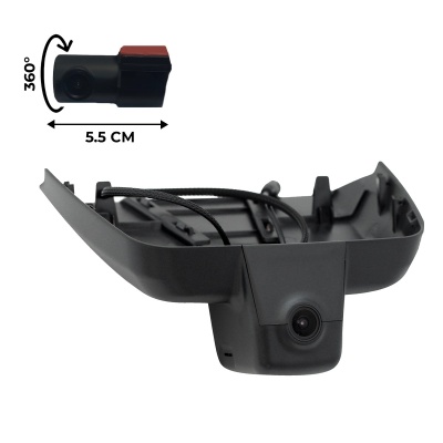 Штатный двухканальный видеорегистратор для Geely Okavango комплектации Flagship (все года) и Luxury (2024+) без ассистента дальнего света RedPower DVR-GL5-G DUAL