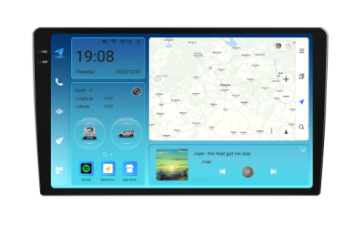 Магнитола универсальная без рамки (экран 10,3/9.5") - Mekede M7 Plus - Qled 2K, Android 13, ТОП процессор 7870, 12/256, CarPlay, 4G/LTE-SIM