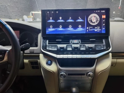 Монитор 16.3" для Toyota Land Cruiser 200 2016-2021 (для комплектаций с отдельным экраном климата) - Carmedia KP-T1603 Android 12, 6ГБ+128ГБ, SIM-слот