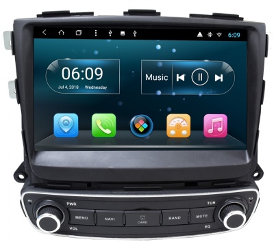Магнитола для KIA Sorento 2012-2016 (климат на большом экране ГУ) - Carmedia KR-9275-S10 Android 10, ТОП Процессор, 4ГБ-64ГБ, SIM-слот