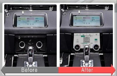 Цифровая панель климата Range Rover Evoque 2019-2023 - Carmedia ZF-2026 с 10" экраном LCD/ЖК