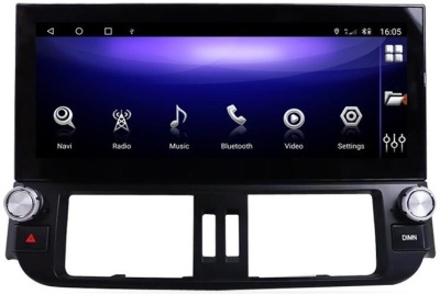 Магнитола для Toyota Land Cruiser Prado 150 2009-2013 (Low) - Carmedia ZH-T1208 монитор 12.3", Android 12, 8Гб+128Гб, CarPlay, SIM-слот