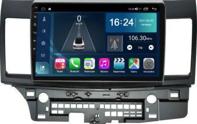 Штатная магнитола для Mitsubishi Lancer 10 2007-2016 FarCar TG037M на Android 10, 8-ядер, 2Гб-32Гб, встроенным 4G модемом и DSP