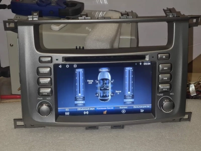 Магнитола для Toyota Land Cruiser 100 2002-2007, LX470 (экран климата снизу) - Carmedia MKD-7083-S10 Android 12, ТОП процессор, 4Гб+64Гб, CarPlay, SIM-слот