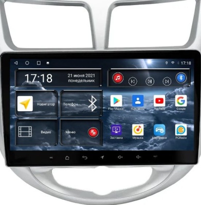 Штатная магнитола для Hyundai Solaris 2010-2016 RedPower 71067 на Android 10, 8-ЯДЕР, 6ГБ-128ГБ