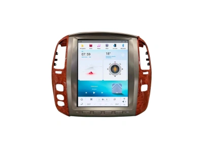 Магнитола для Lexus LX470 2002-2007 и Toyota Land Cruiser 100 (любая комплектация) - Carmedia ZF-1301-Q6 вертикальный экран в стиле "Тесла" на Android 11, 8Гб+128Гб, CarPlay, 4G SIM-слот