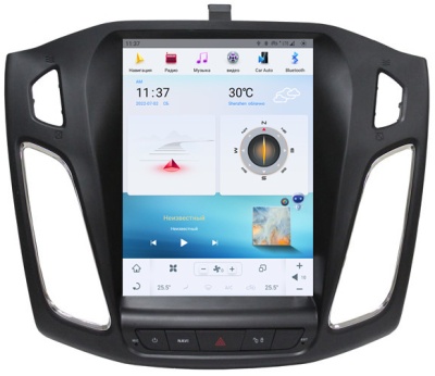 Магнитола для Ford Focus 3 2011-2019+ - Carmedia ZF-1003-Q6 ("Тесла-Стиль") Android 11, 8ГБ+128ГБ, SIM-слот